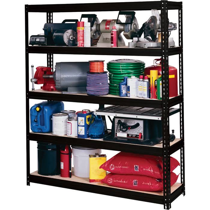 Black 5 Shelf Ultra Rack D5064