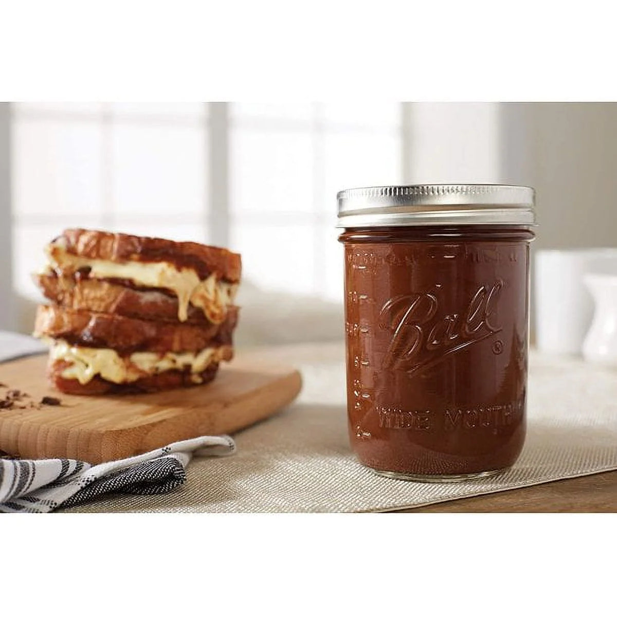 12-Count 16-Ounce Glass Mason Jar with Lids and Bands T562