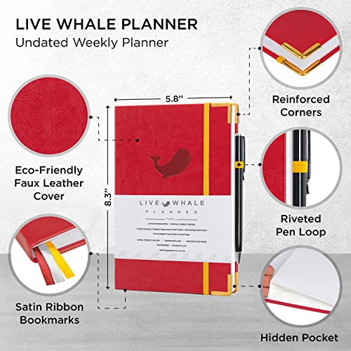 Purple-Grey Undated Weekly Planner J9030