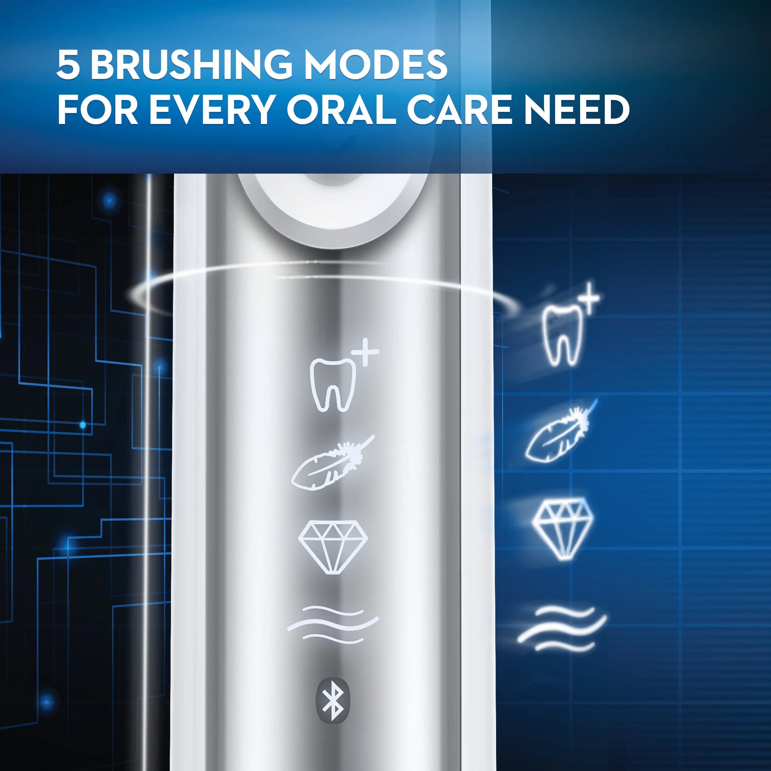 Black Electric Toothbrush with Bluetooth Connectivity L30469