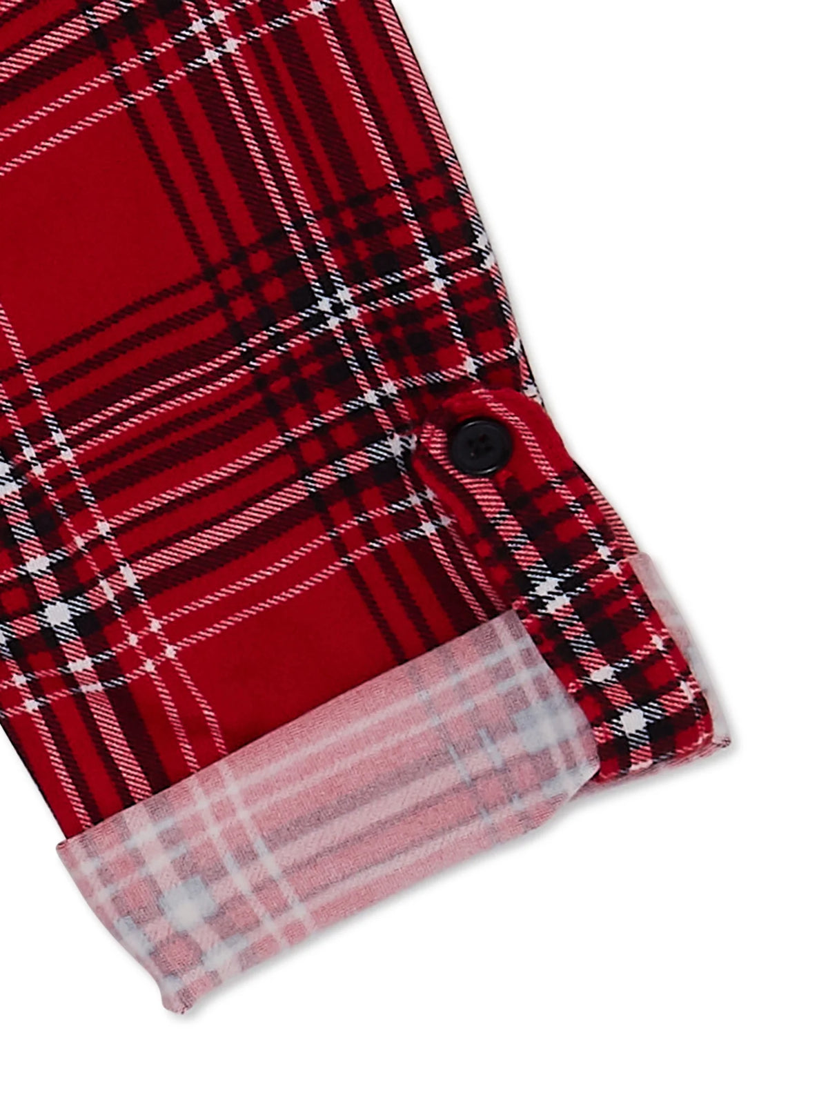 Plaid Shirt Dress with Belt U853178