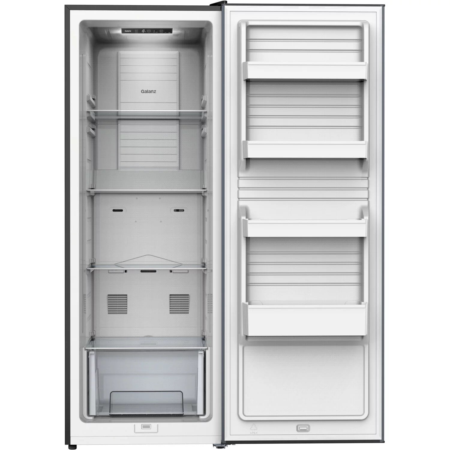 11-Cu. Ft. Convertible Upright Freezer, Stainless Steel L610509