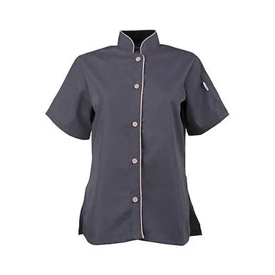 XL Women's Active Slate and Pink Chef Shirt H464