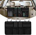 Collapsible Multi-Compartment Car Storage Organizer (Black) Pack of 2 F609