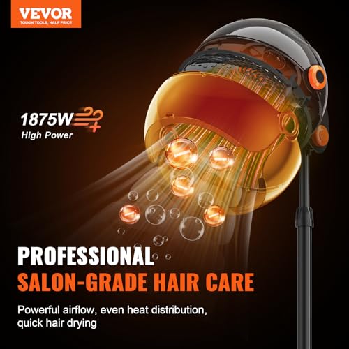 1875W Ionic Bonnet Hair Dryer with Timer X4654