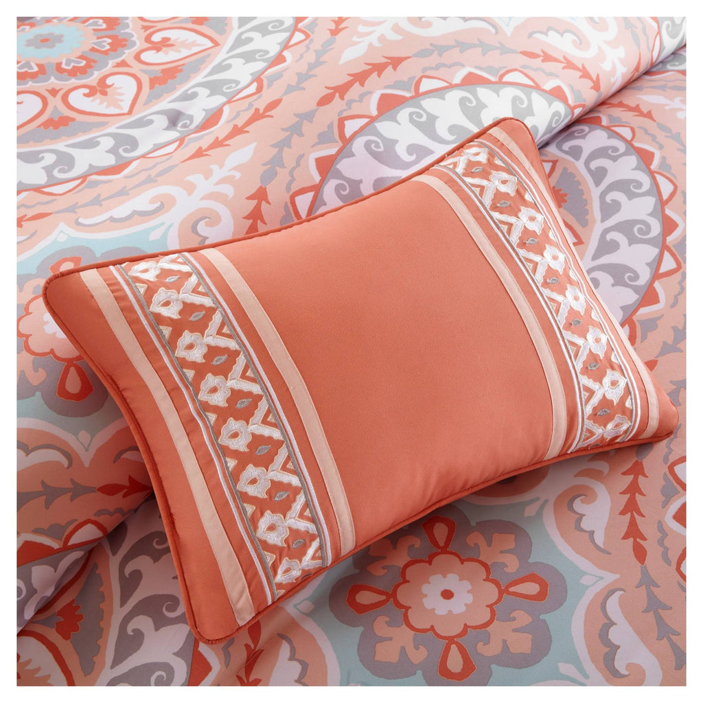 Coral Cal King Comforter Set N766