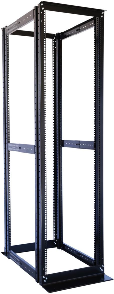 19 Inch 4 Post Open Server Rack Frame, 42U, Cold Rolled Steel X28246