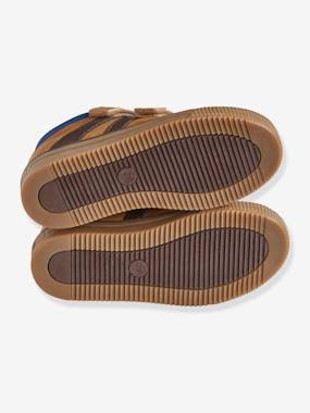 Camel High Top Trainers with Touch Fasteners V477125