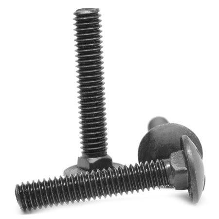 1/4-20 x 3/4 Coarse Thread Carriage Bolt Low Carbon Steel Black Oxide Pk 2000 M2085