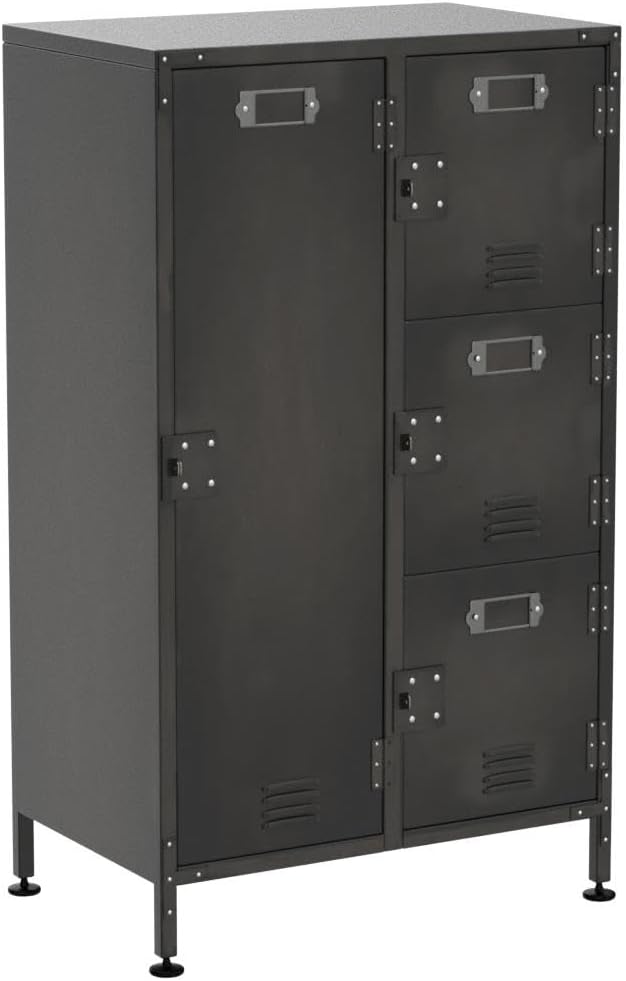 55" Steel 4 Door Locker Storage Cabinet D666386