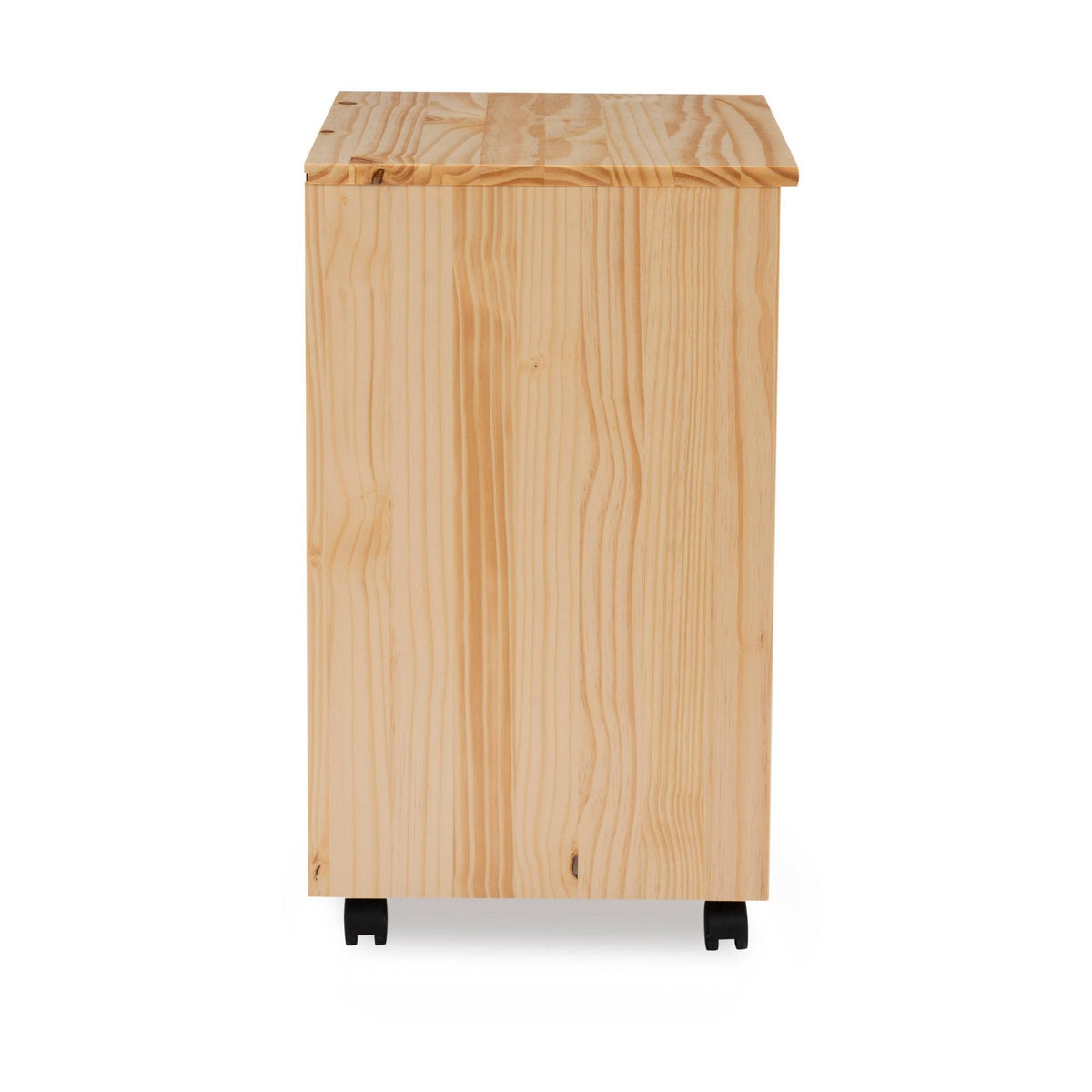 Natural Linon Six Drawer Wide Roll Cart E746
