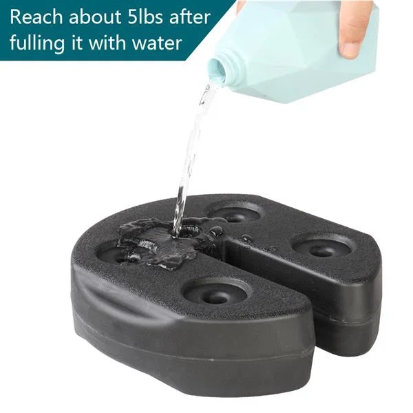 Black Water Fillable Weight Plates for Tent Canopy M828