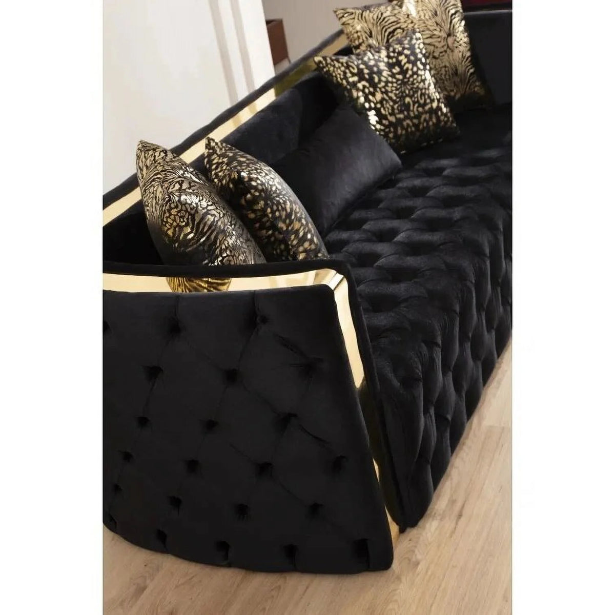 Velvet Sofa Set 3 2 1 Seater Upholstered Q9341