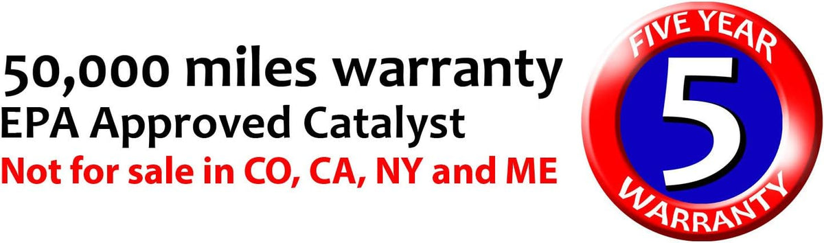 Rear Catalytic Converter with Flat Gaskets and Heat Shields W394