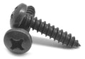 #8-18 x 1 3/4 Sheet Metal Screw Phillips Pan Head Type AB Low Carbon Steel Black Oxide Y624