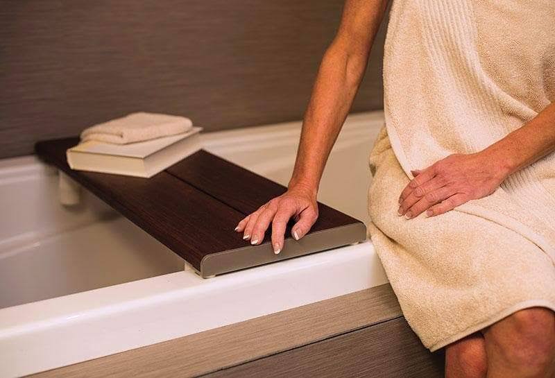Matte Black Bath Bench V14527