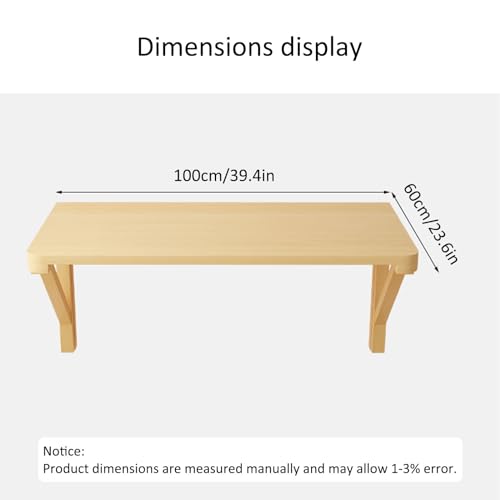Solid Wood Wall Mounted Folding Desk 100*50CM U8078