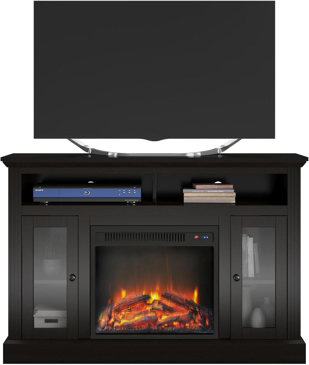 Espresso Electric Fireplace TV Console Z5014