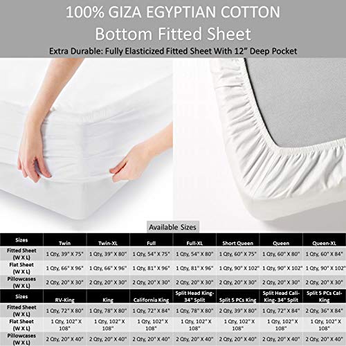 Queen 4-PC 100% Cotton Sheet Set R250