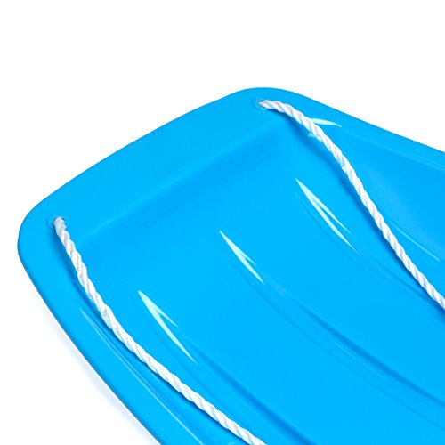 35in Kids Plastic Snow Sled with Pull Rope L13915