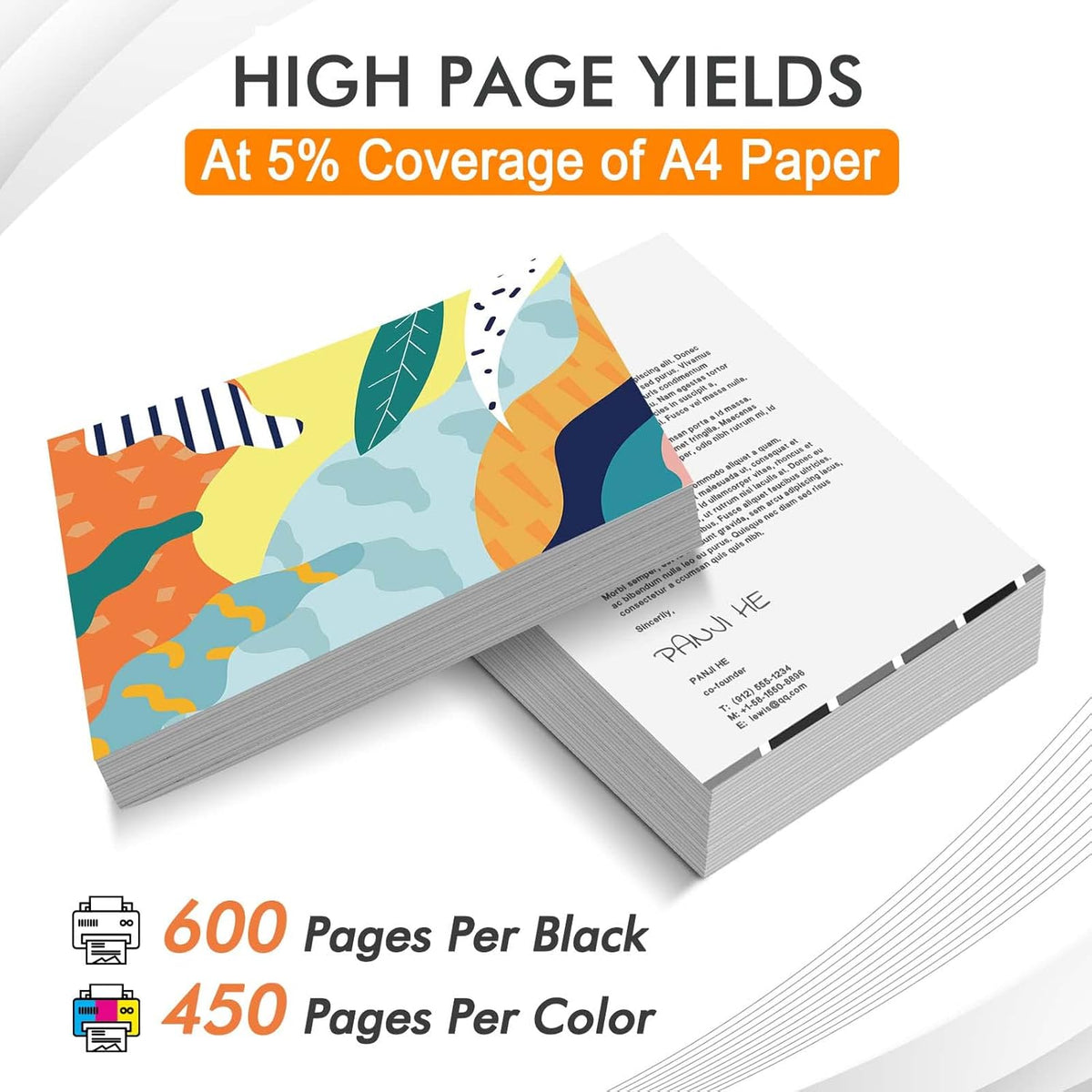 Remanufactured Ink Cartridge 63 Pack of 2 (2 Black 1 Tri-Color) N5944