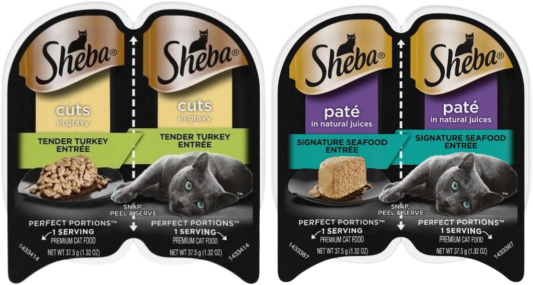 Sheba Cat Food Wet Variety Pack, 24 Servings - 12 Packs D32398