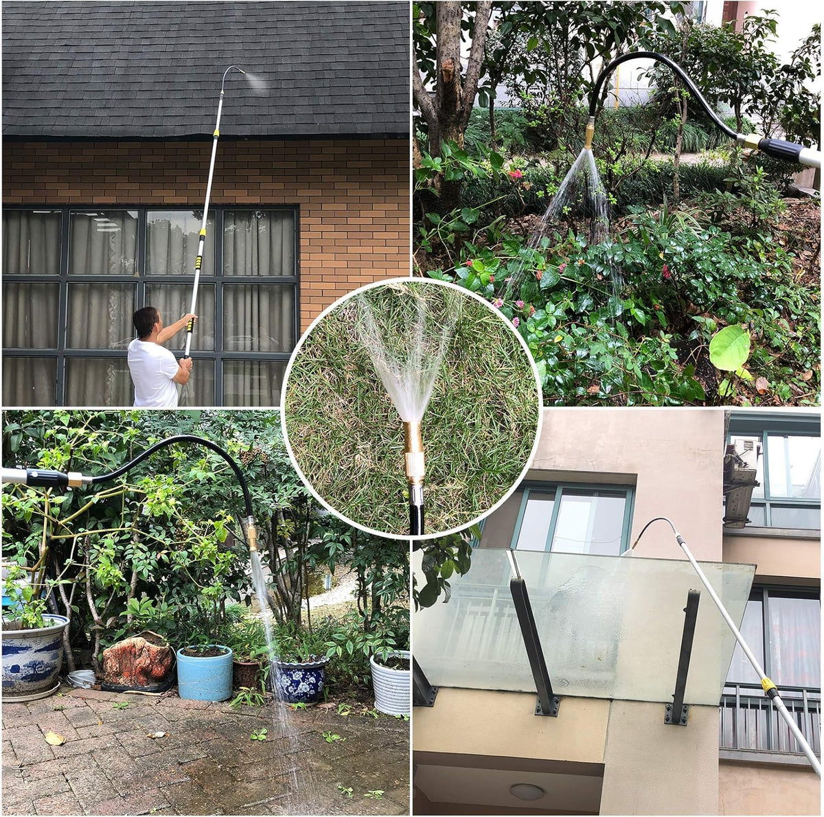 12FT Telescoping Gutter Cleaning Wand Kit Pack of 2 M69535