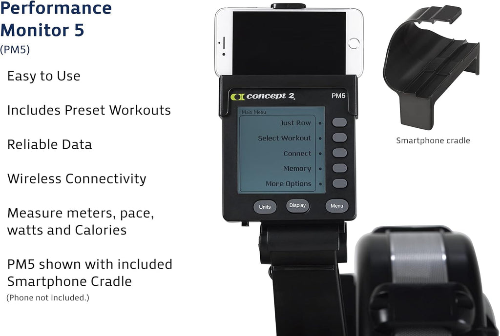 Indoor Rowing Machine with PM5 Performance Monitor and LCD H238