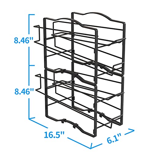 4 Pack Black Stackable Soda Can Organizer Rack K9361