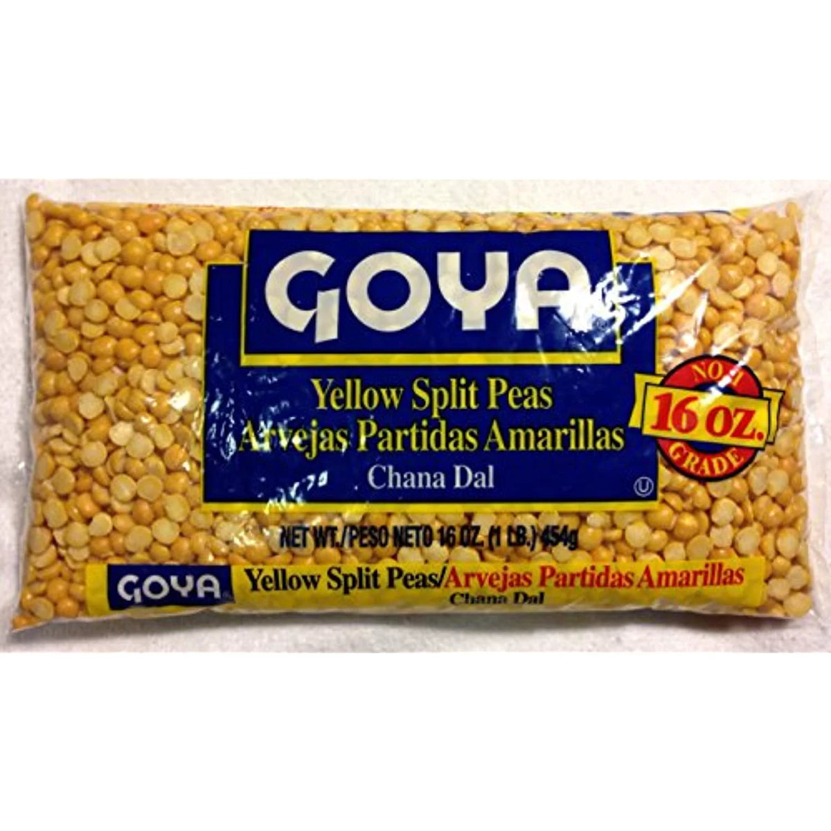 Dried Yellow Split Peas - Four 1 Lb Bags M30843