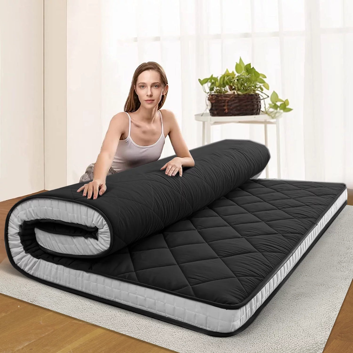 Extra Thick Padded Japanese Floor Mattress K338