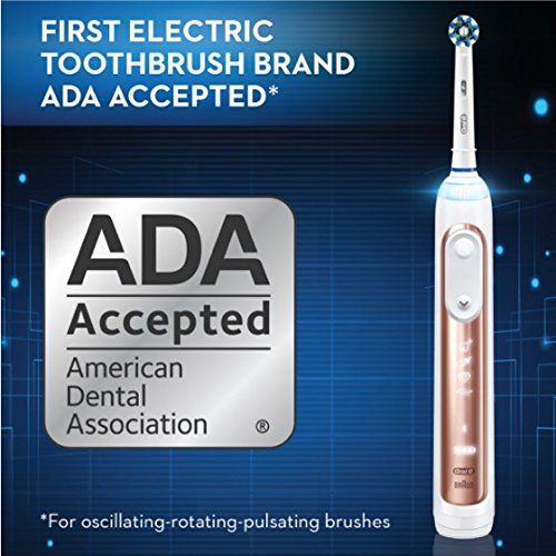 Rose Gold Electric Toothbrush with 4 Brush Heads and Travel Case S64722