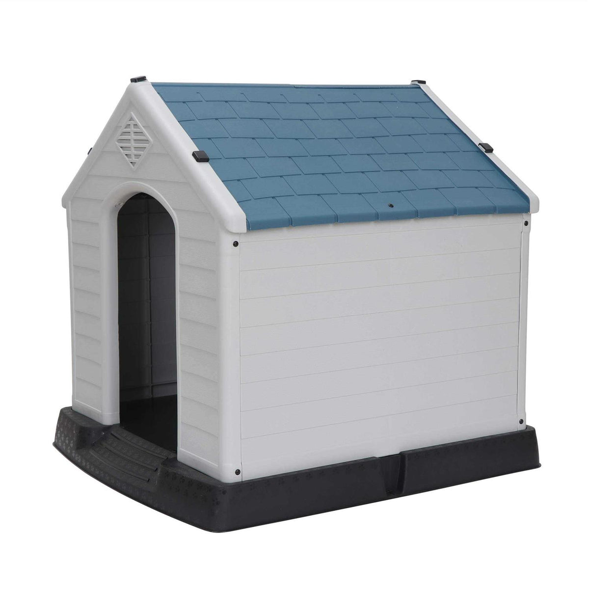 Plastic Dog Kennel with Air Vents and Elevated Floor E491590