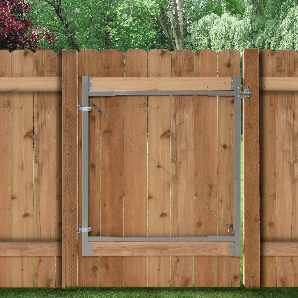 Steel Frame Gate Kit, 36"-72" Wide Opening to 6' High (4 Pack) I43454