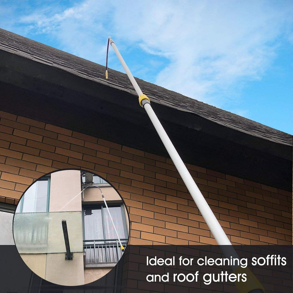 12FT Telescoping Gutter Cleaning Wand Kit Pack of 2 M69535