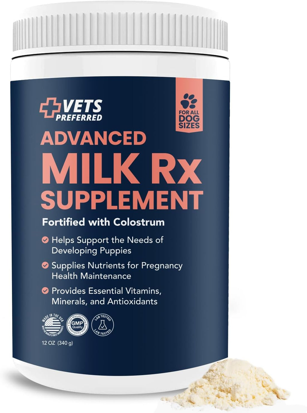 Puppy Milk Replacement Formula Powder Supplement - 12 Oz J410
