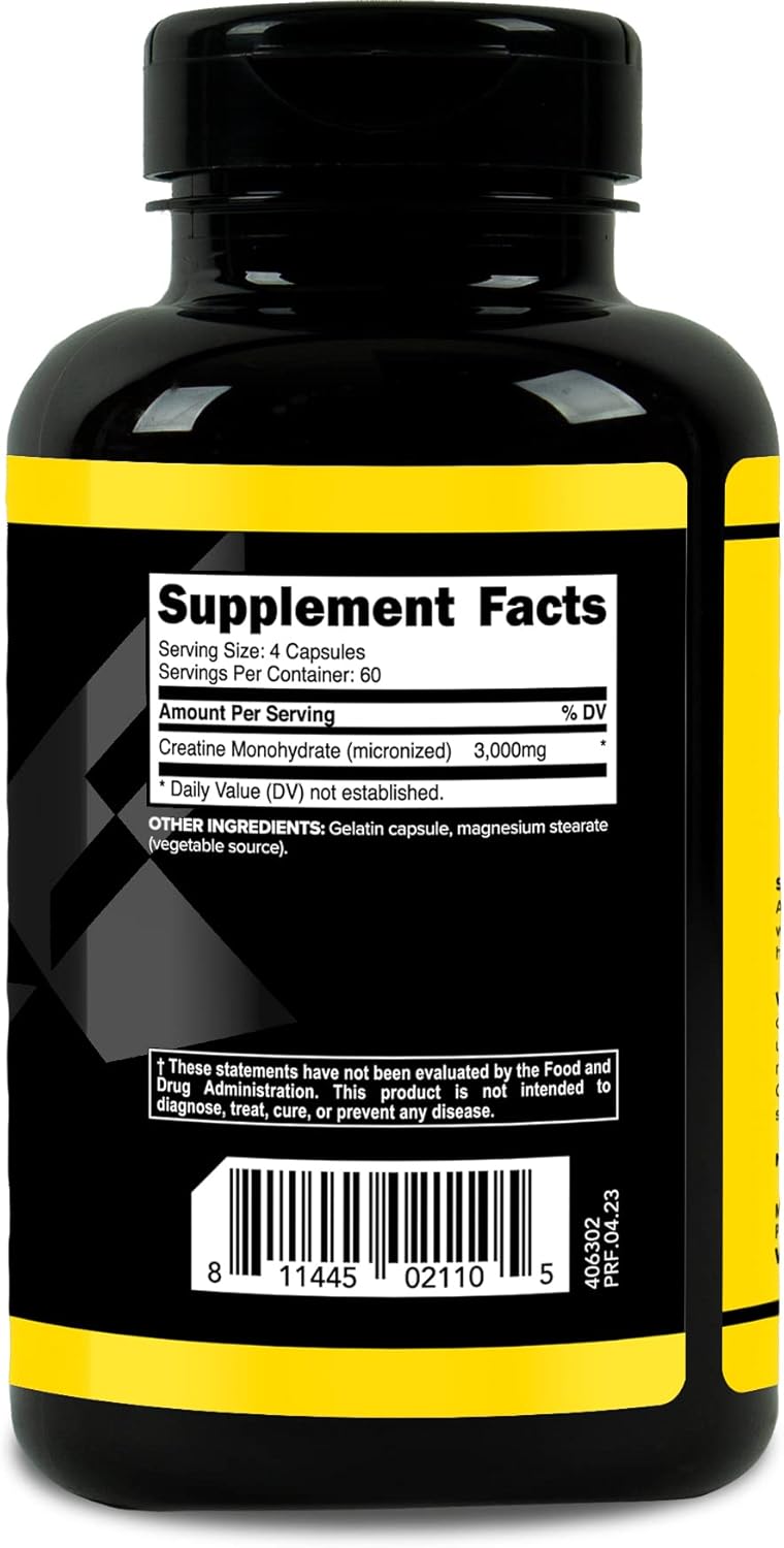 Creatine Monohydrate Capsules, 240 Capsules B91283