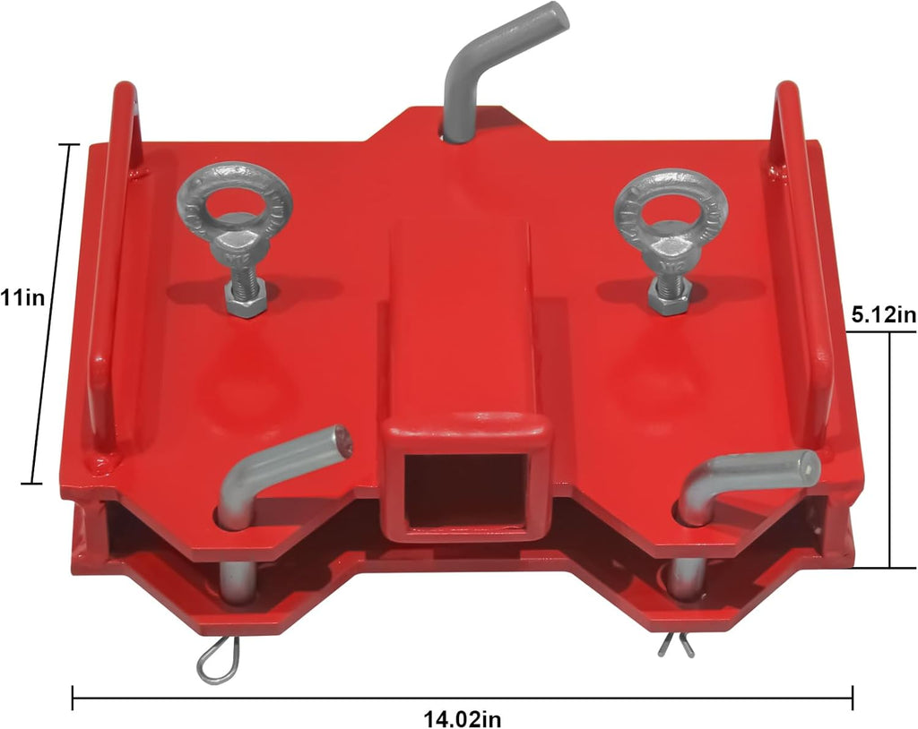 2" Trailer Hitch Receiver for Dual Pallet Forks L70791