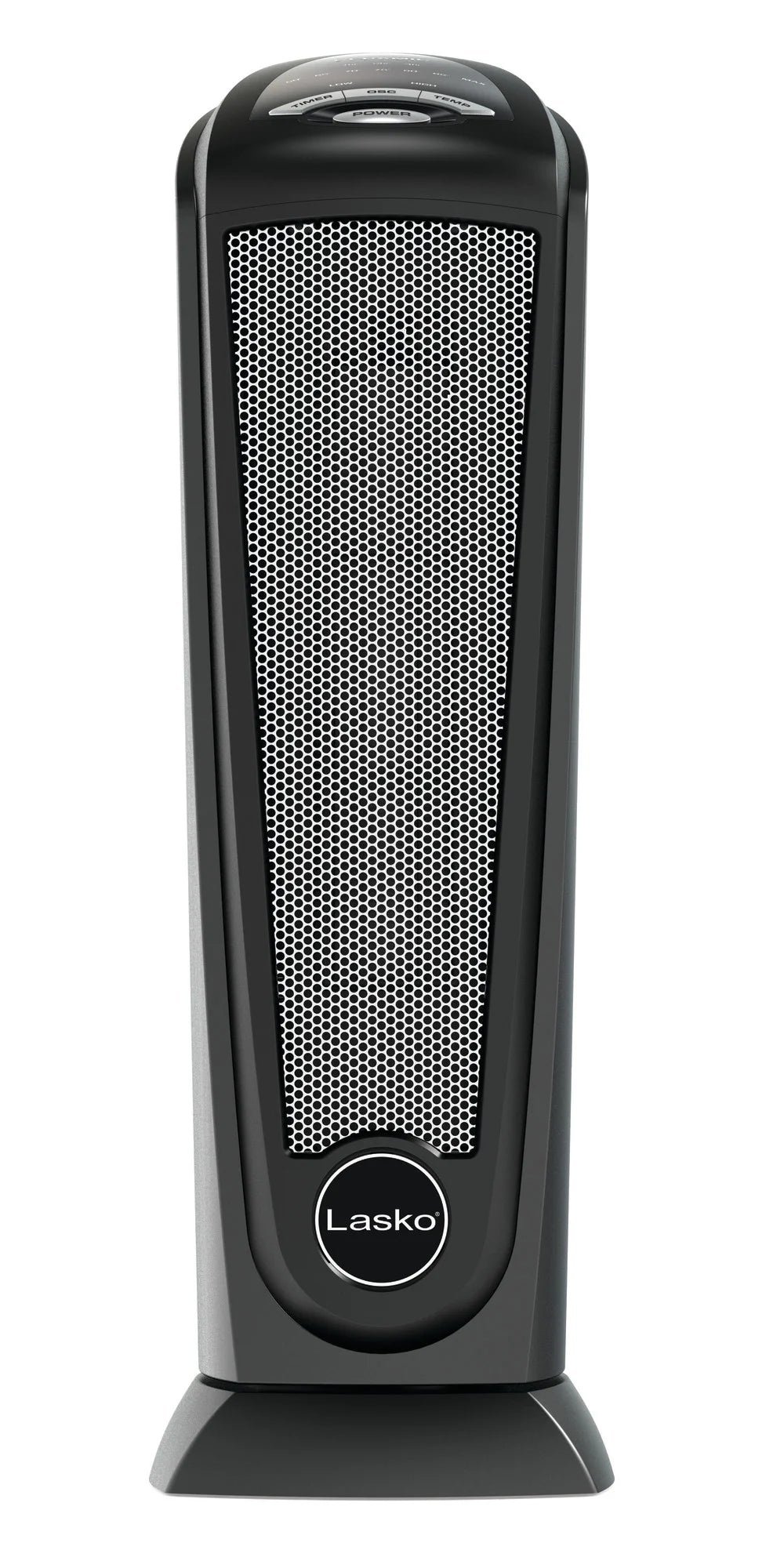 Black 1500W Oscillating Ceramic Tower Space Heater J583