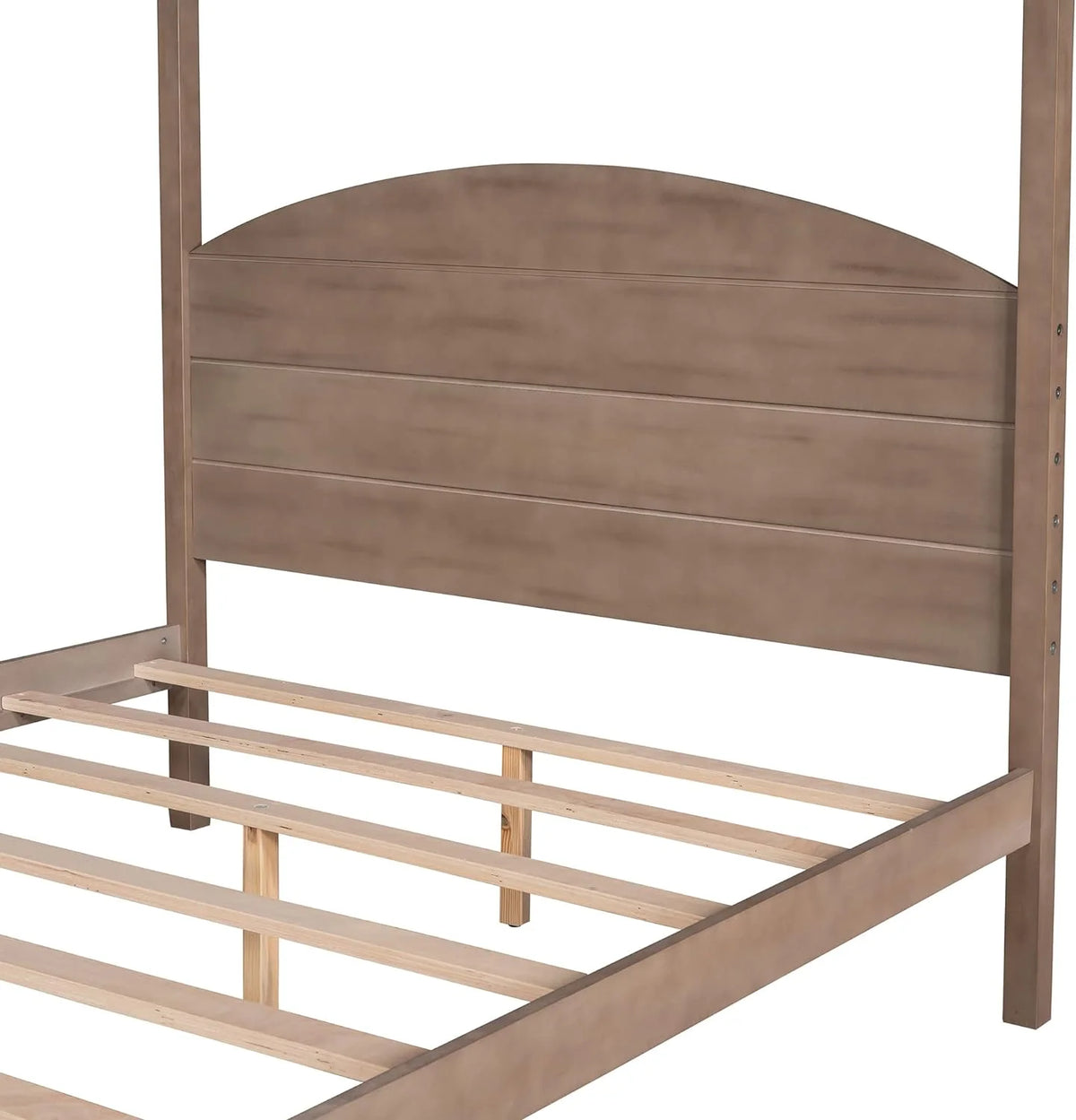 Full Size Solid Wood Canopy Bed Frame V656
