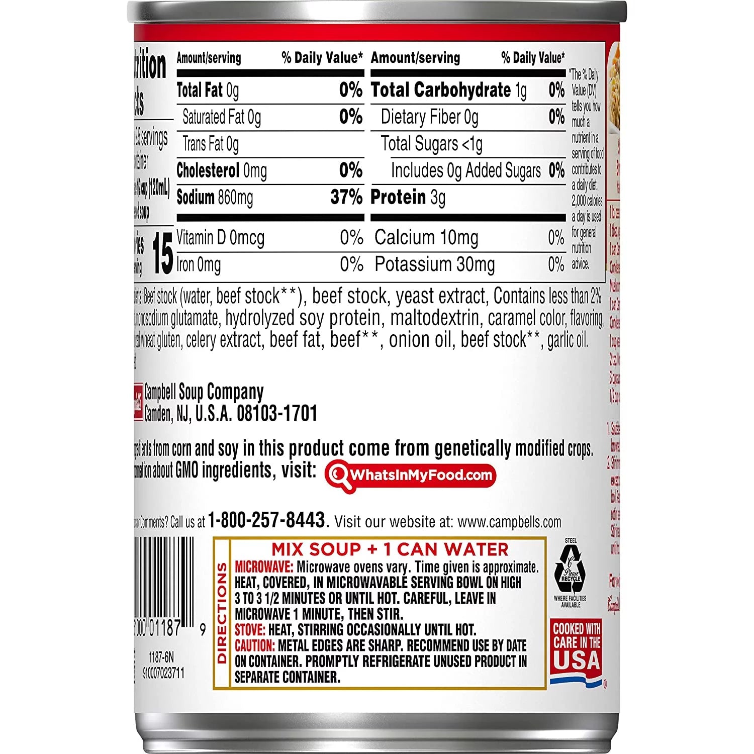 10.5 oz Can Beef Broth (Pack of 12) W231304
