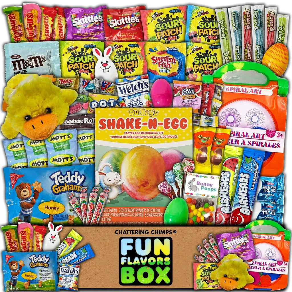 Easter Candy Basket Fillers Candy Chocolate Gummies Snacks Gift Box T93838
