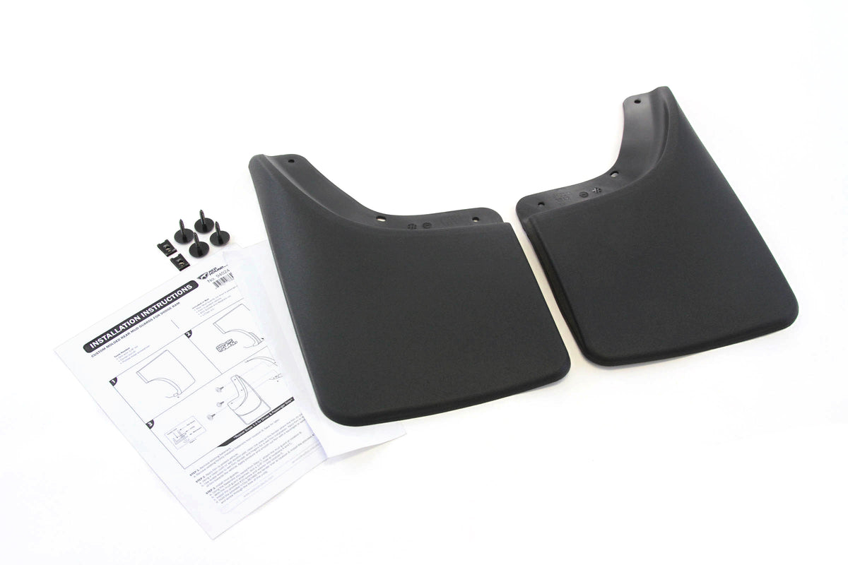 Mud Flaps Guards Splash No Flares Rear Molded 2pc Set M913