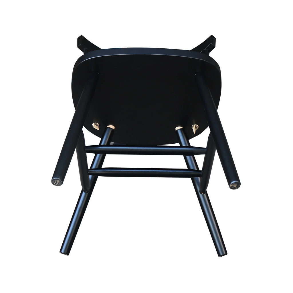 Solid Wood Dining Chair in Black G1554