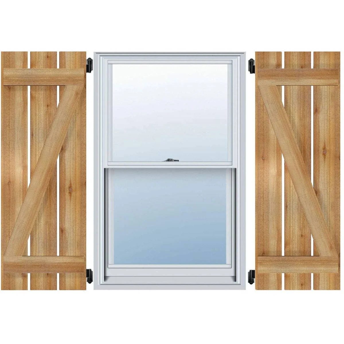 Rough Board-n-Batten Shutters with Z-Bar K7320
