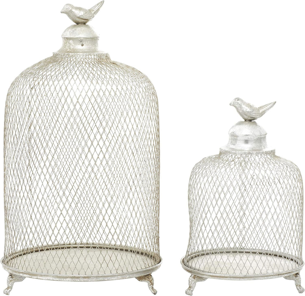 Metal Candle Lantern Set of 2 X983522