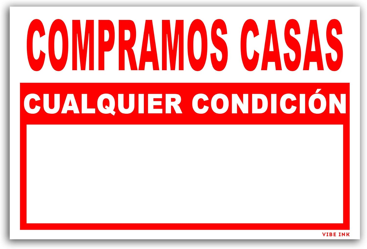 100-pack 18"x12" Plastic Signs U554