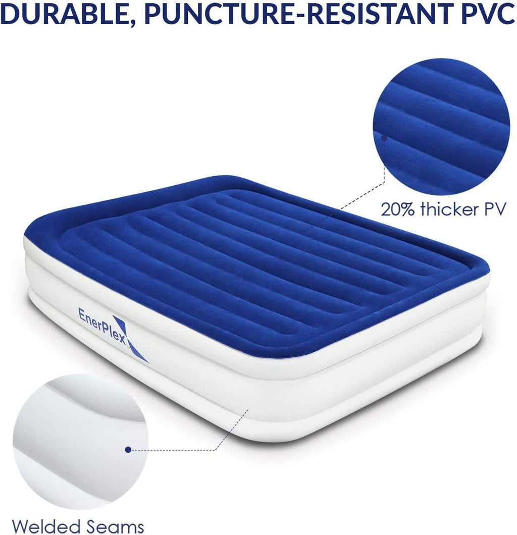 Luxury 15 Inflatable Twin Air Mattress with Built-in Dual Pump R3768