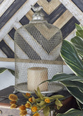 Metal Candle Lantern Set of 2 X983522
