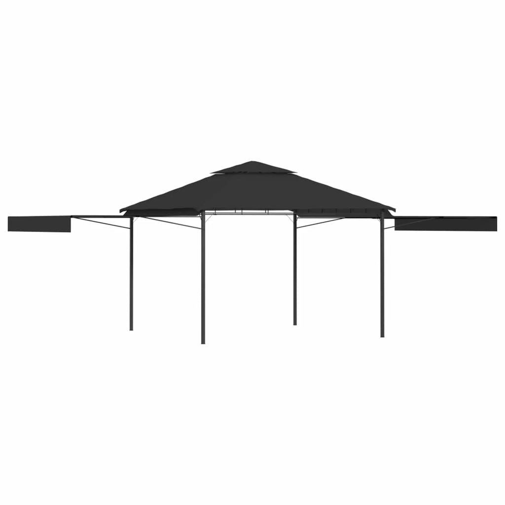 9.8'x9.8'x9' Anthracite Gazebo W624